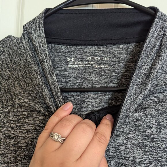 Under Armour Grey Athletic Long Sleeve - Picture 3 of 3